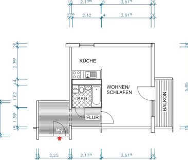 1-Raum Wohnung in ruhiger Lage - Photo 5