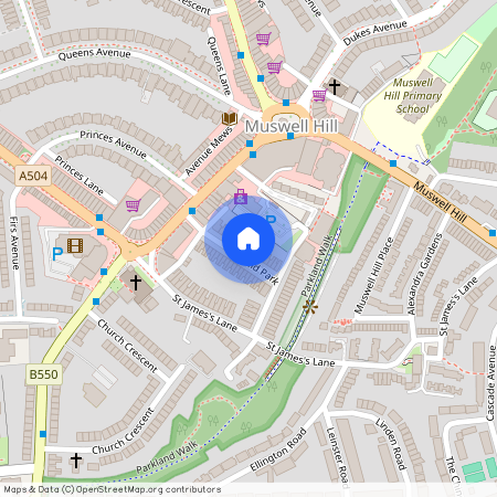 Hillfield Park, Muswel Hill