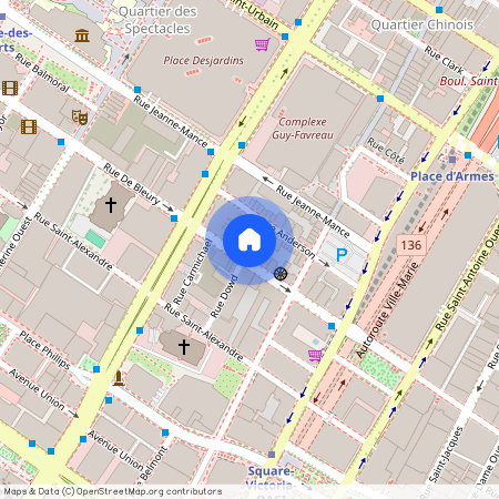 1075 Rue De Bleury, Montréal (Ville-Marie), QC H2Z