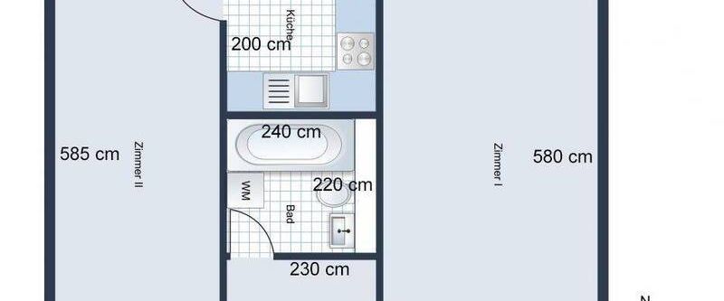 bezugsfrei und möbliert, schöne Altbau Wohnung in Schöneber - Photo 1