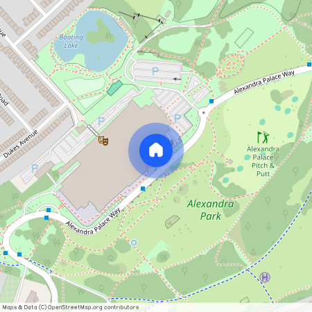 Alexandra Park Road, Alexandra Palace
