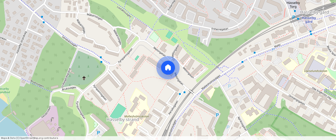 Melongatan 13, Hässelby Strand