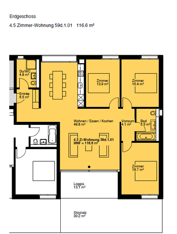 Ihr neues Zuhause in Winterthur - schöne 4.5-Zimmerwohnung im EG - Photo 4