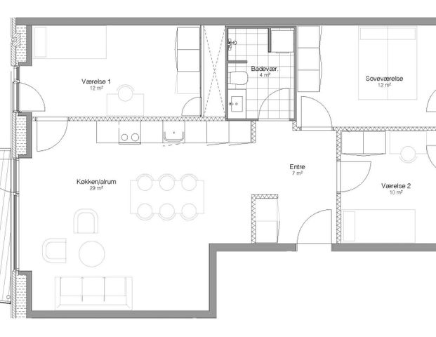 Lejlighed 18 - Hannemanns Alle 44H, 7 th - Foto 1