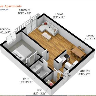 One bedroom on the 2nd floor near Burquitlam Skytrain - Photo 4