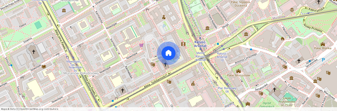 Aleja solidarności 72a, Warszawa, Śródmieście, Muranów