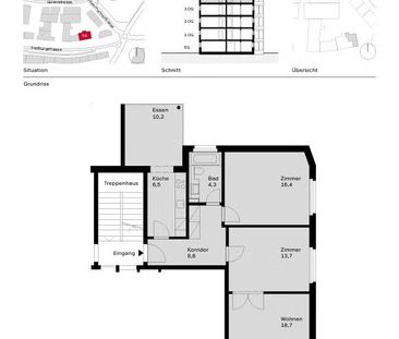3.5 Zimmer, 77 m², 4. Stock - Foto 6