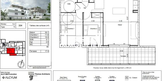 Location Appartement 3 pièces 65m² NIMES 30900 - Photo 3