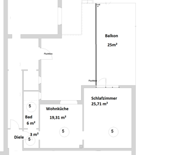 Gelsenkirchen-Schalke:Moderne 2-Zimmer-Wohnung mit 25 m² Terrasse - Photo 1