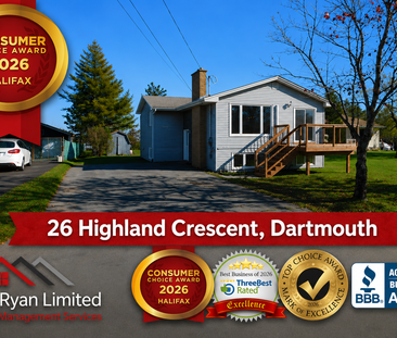 FOR RENT – 26 Highland Crescent, Dartmouth, Nova Scotia - Photo 1