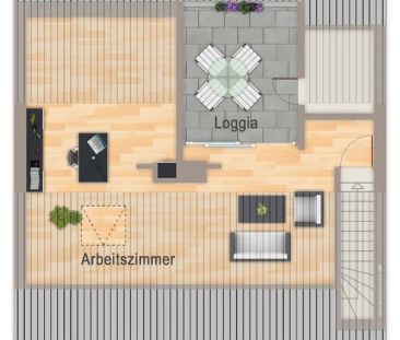 Modernisierte 3-Zimmer-Maisonette-Wohnung im gepflegten Zweifamilie... - Photo 5