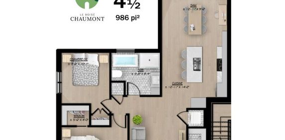 4½ neuf à louer, Bellefeuille, Saint-Jérôme JUILLET - Photo 2