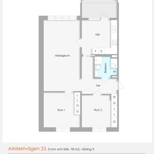 Arkitektvägen 23 1202 - Photo 2