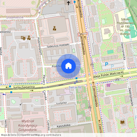 ul. Podchorążych, Sielce, Mokotów, Warszawa, mazowieckie