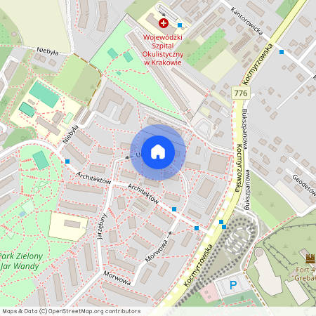 ul. Urbanistów, Wzgórza Krzesławickie, Wzgórza Krzesławickie, Kraków, małopolskie