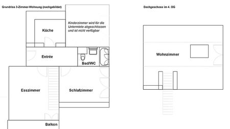 3 Zimmer-Maisonettewohnung in Zürich - Kreis 10 Wipkingen, möbliert, auf Zeit - Photo 3