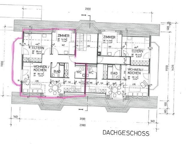 3.5 Zimmer, 79 m², 2. Stock - Foto 1