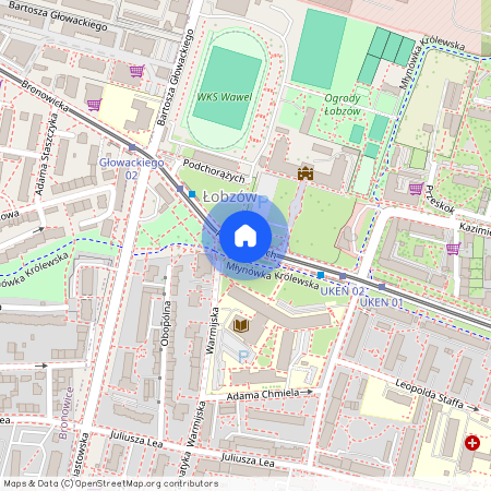 ul. Podchorążych, Łobzów, Krowodrza, Kraków, małopolskie