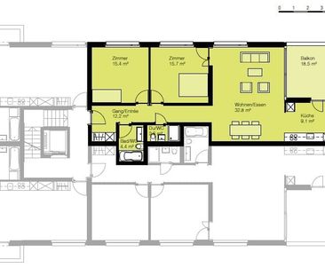 3.5 Zimmer, 92 m², 4. Stock - Photo 4