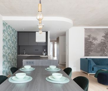 Vollmöblierte 3-Zimmer-Wohnung mit 2 Balkonen in preisgekrönter Arc... - Photo 5