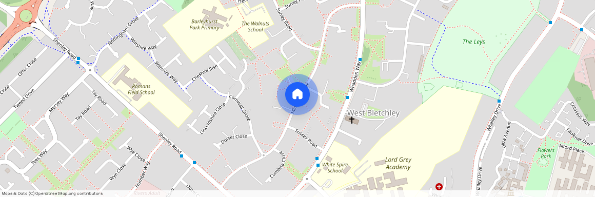 Middlesex Drive, Bletchley, Milton Keynes, Buckinghamshire, MK3