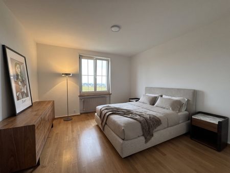 6.5-Zimmer-Doppeleinfamilienhaus mit grossem Garten, Pool und Weitsicht - Foto 5