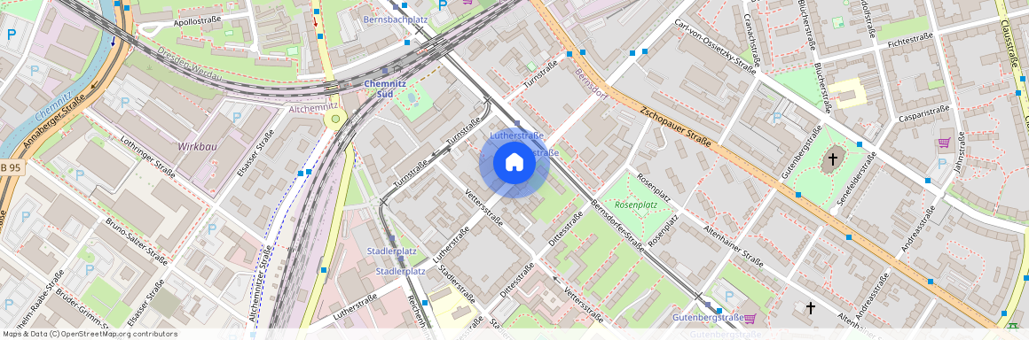 Lutherstraße 54, 09126 Chemnitz, Sachsen