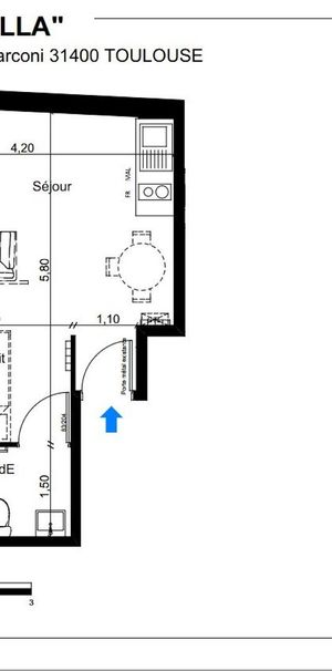 location Appartement T1 DE 24.66m² À TOULOUSE - Photo 1