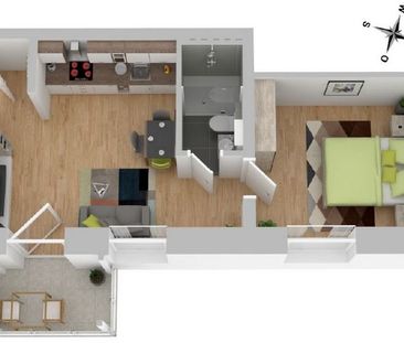 2-Zimmer-Wohnung im Erdgeschoß - Photo 3