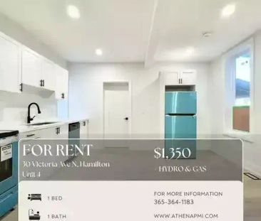 1 BED 1 BATH: 30 Victoria Ave N, Hamilton - 4 | 30 Victoria Avenue ... - Photo 1