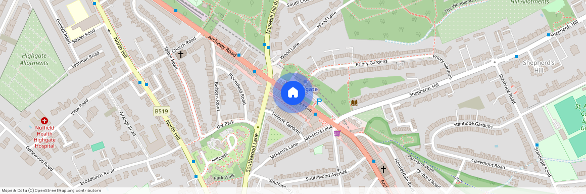 Archway Road, N6 5AA, Highgate