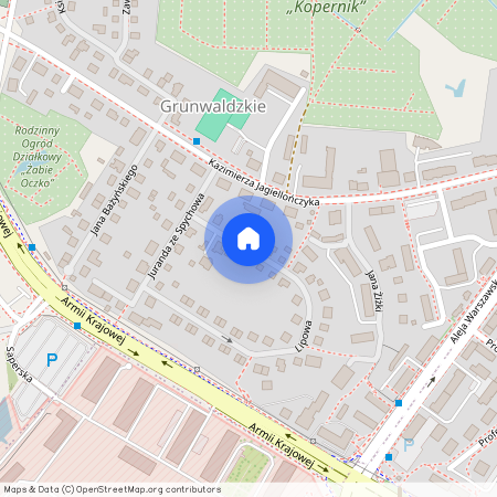 Lipowa, Olsztyn, Centrum