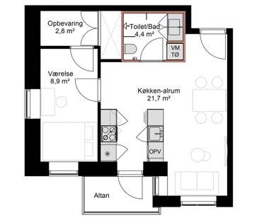 Jarlsberggade 7B, 5 lejl. 4 - Foto 2