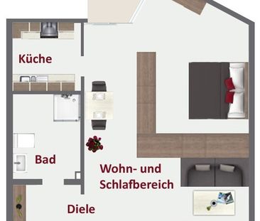 Schön geschnittenes und modernees Apartment mit Balkon in guter Lage! - Photo 6