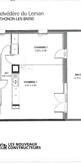 Location Appartement 3 pièces 63m² THONON LES BAINS 74200 - Photo 2