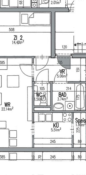 Gut aufgeteilte 3-Zimmer-Wohnung im Erdgeschoss mit Terrasse - Photo 2