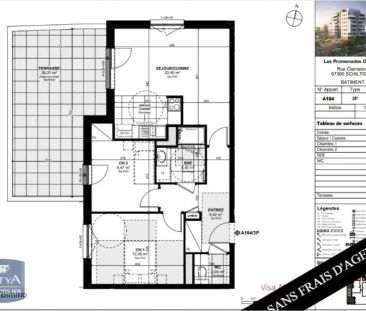 Appartement à louer 3 pièces 60.19m² - Photo 1