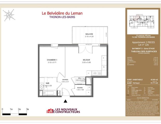 location Appartement T2 DE 42.89m² À THONONS LES BAINS - Photo 1