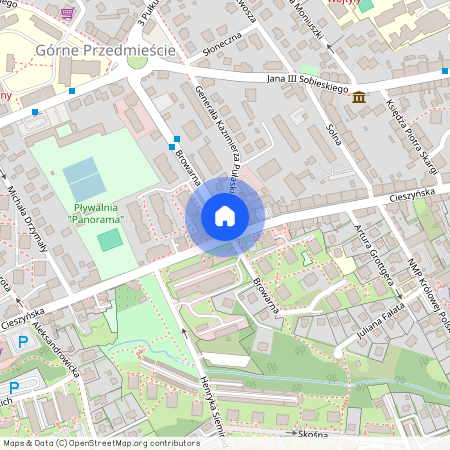 ul. Browarna, Górne Przedmieście, Bielsko-Biała, śląskie