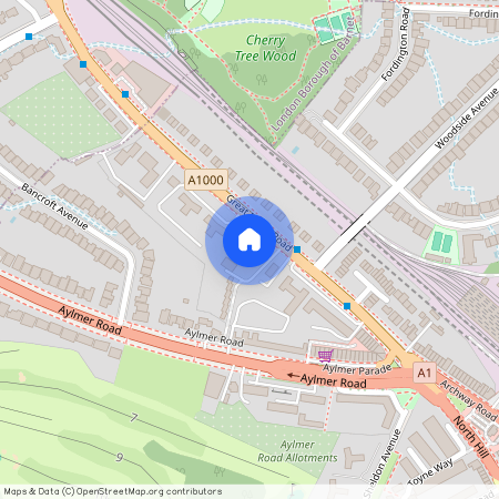 Great North Road, East Finchley, London, N2