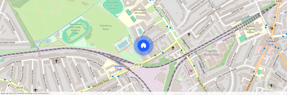 Parliament Hill Mansions, Lissenden Gardens, London