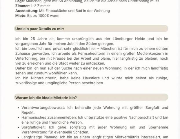 Ich suche ein neues Zuhause in München, Wohnung gesucht - Photo 1