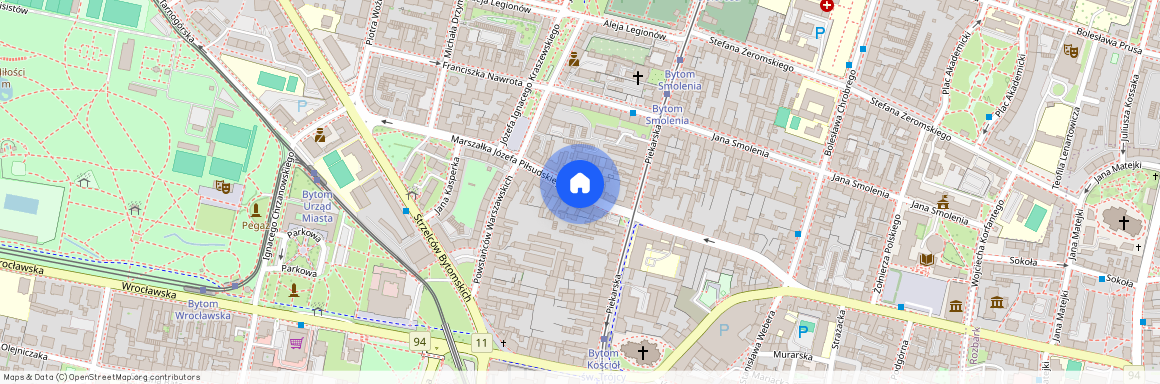 Centrum, Piłsudskiego, Bytom