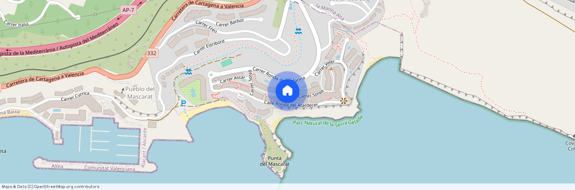 Carrer Sorell, Pueblo Mascarat, Valencian Community 03590, Pueblo-Mascarat