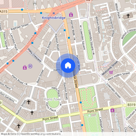 Hans Crescent, Knightsbridge, London, SW1X