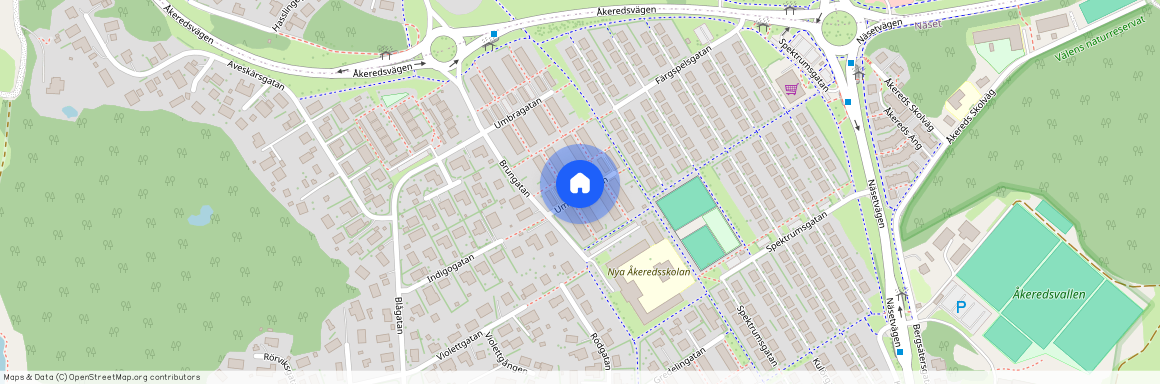 Umbragången, Västra Frölunda