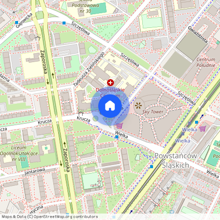 ul. Krucza, Borek, Krzyki, Wrocław, dolnośląskie