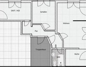 Helle-Moderne 3-Raum-Wohnung in Zwickau – frisch renoviert - Foto 1