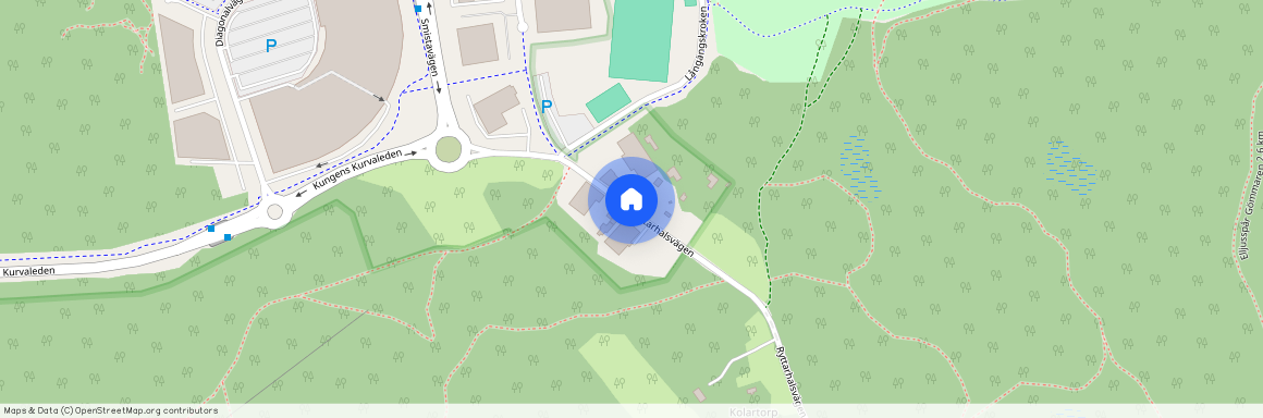 Ryttarhalsvägen, Kungens Kurva