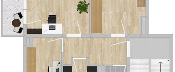 3 Räume und Balkon in Gröba - Foto 1